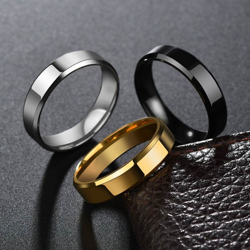 Elegant Stainless Steel Gold Ring for Men & Women – Stylish Wedding Band & Perfect Gift Jewelry" - EMPRIZE 360