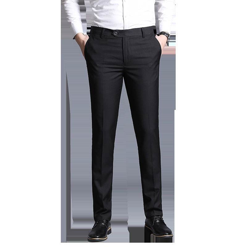Men's Business Casual Straight-Leg Suit Trousers – Sleek and Stylish - Emprize360