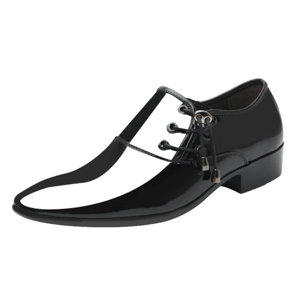 Stylish Italian Men's Leather Loafers – Shiny Pointed Toe Fashion Shoes - Emprize360