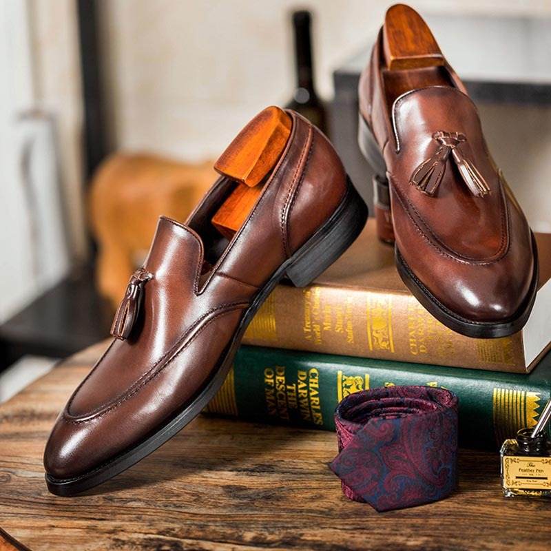 Business Casual Tassel Leather Shoes Men - Emprize360