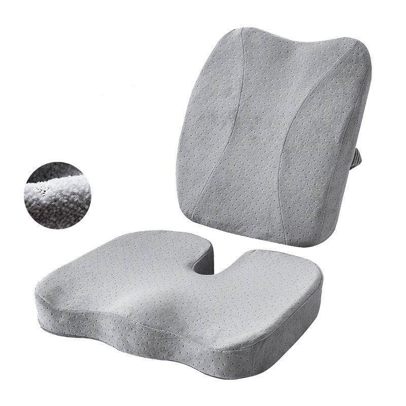 Ultimate Comfort Office Seat Cushion & Car Lumbar Support – Memory Foam Relief for Back Pain" - EMPRIZE 360