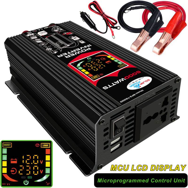Dual USB Car Inverter With Smart Display - Emprize360