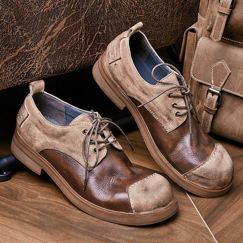 Autumn British Style Handmade Genuine Leather Men's Shoes - Emprize360