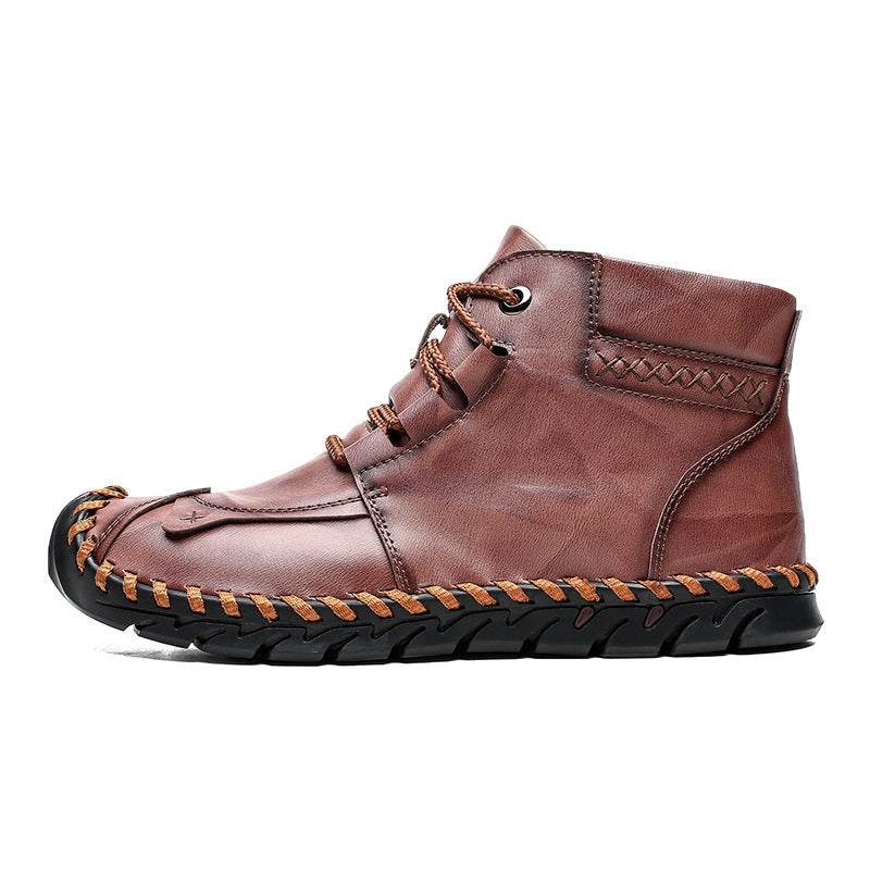 Leather shoes leather men casual shoes - Emprize360