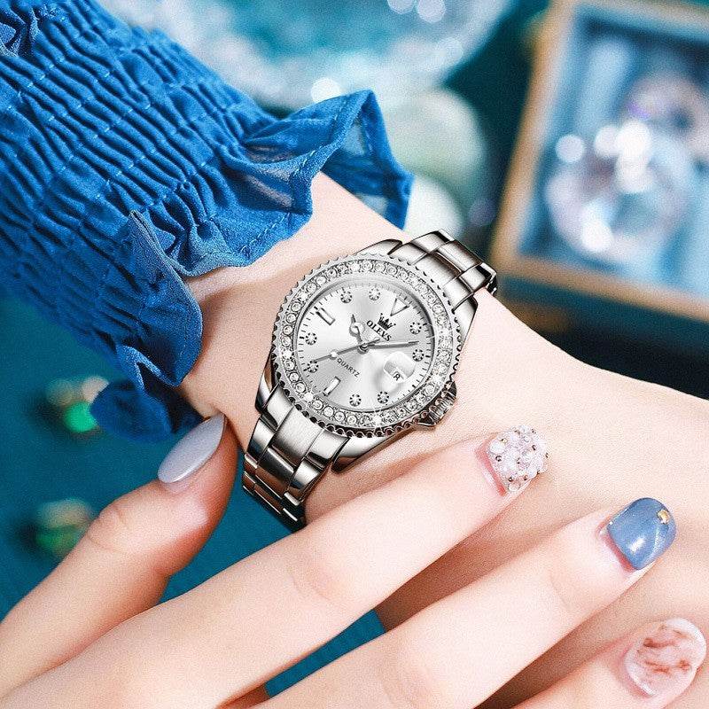 Diamond Quartz Women's Stainless Steel Watch - Emprize360