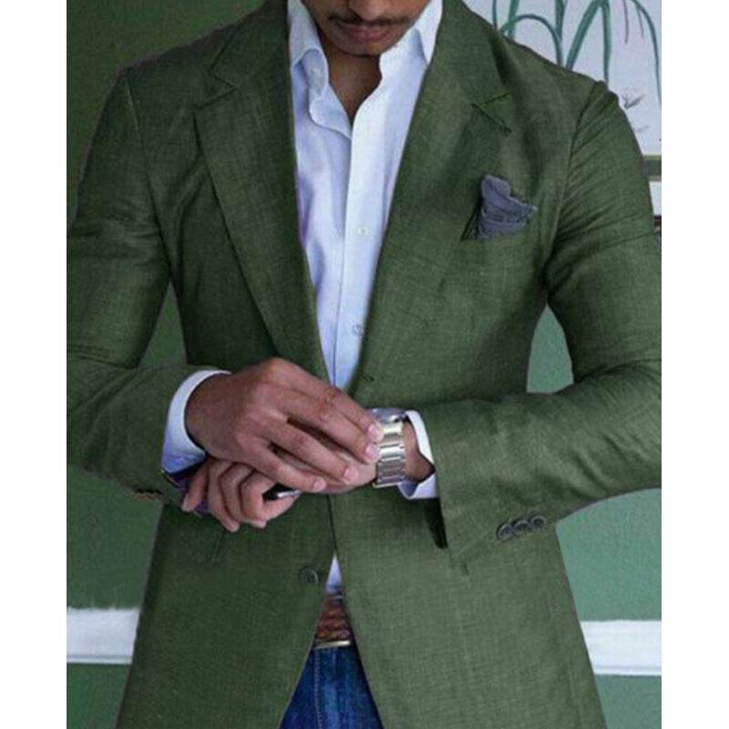 Men's Single Row Two Button Plaid Blazer - Emprize360