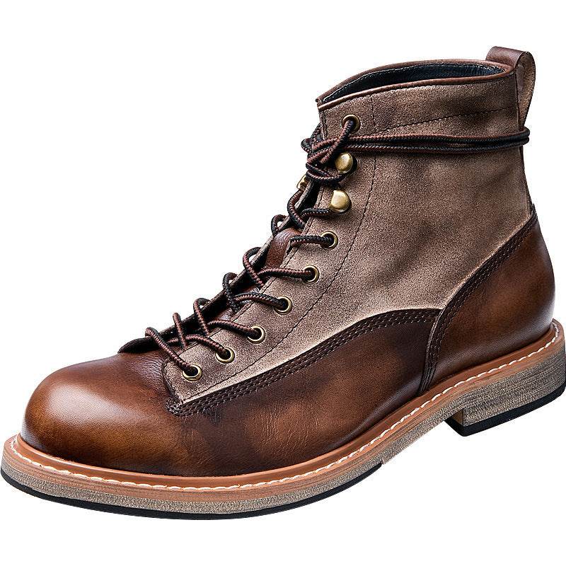 Motorcycle Leather Boots Men's Genuine Leather England Style - Emprize360