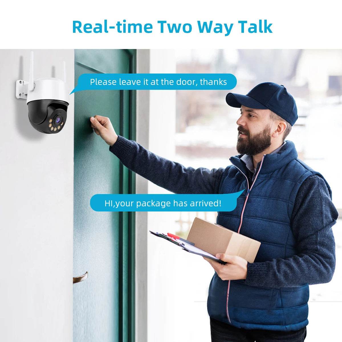 "Monocular Ball Q19B 4K 8MP Network Camera – Black and White High-Resolution Surveillance - EMPRIZE 360