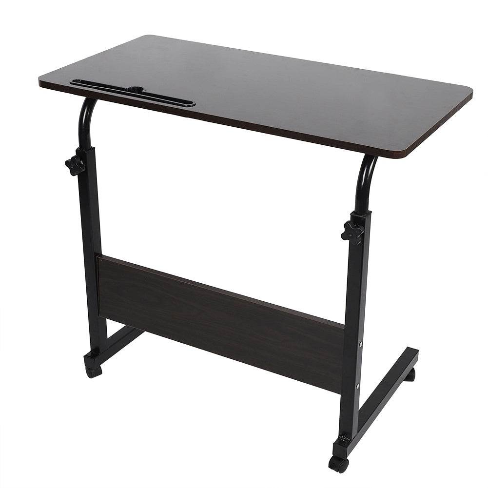 Adjustable Bedside Laptop Desk with Removable Phone Table – Dark Walnut Study & Workstation - Emprize360