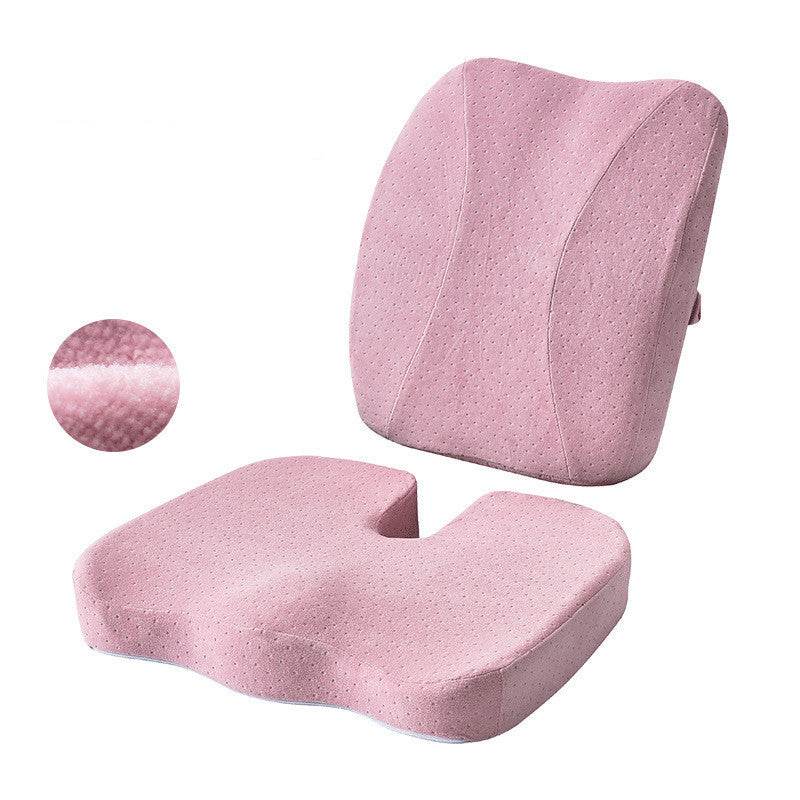Ultimate Comfort Office Seat Cushion & Car Lumbar Support – Memory Foam Relief for Back Pain" - EMPRIZE 360
