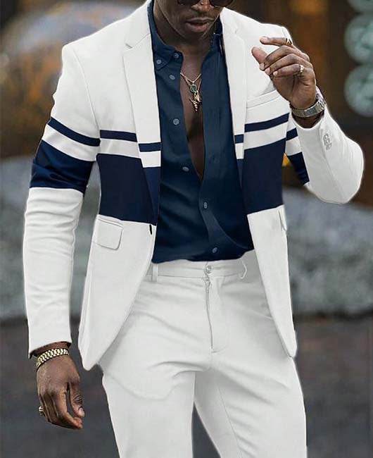 Men's Perfect Striped Casual Suit Jacket - Emprize360