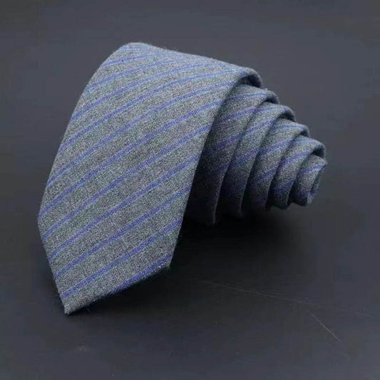Thickened Cotton Striped Tie for Business and Formal Wear - Emprize360