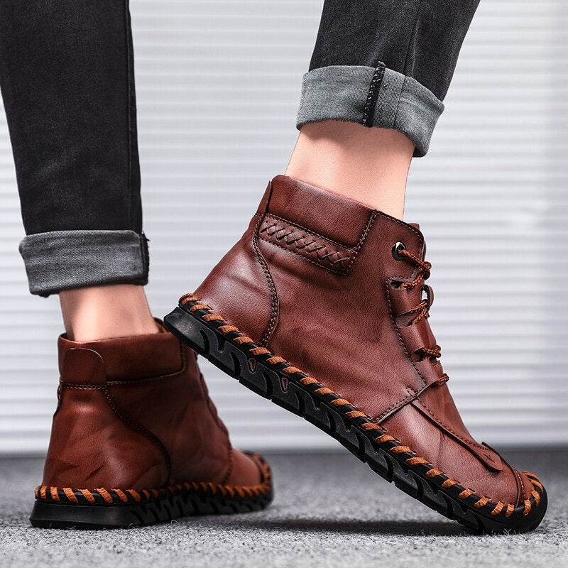 Leather shoes leather men casual shoes - Emprize360