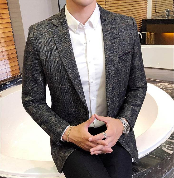 Men's British Style Single-Breasted Suit – Classic & Sophisticated - Emprize360