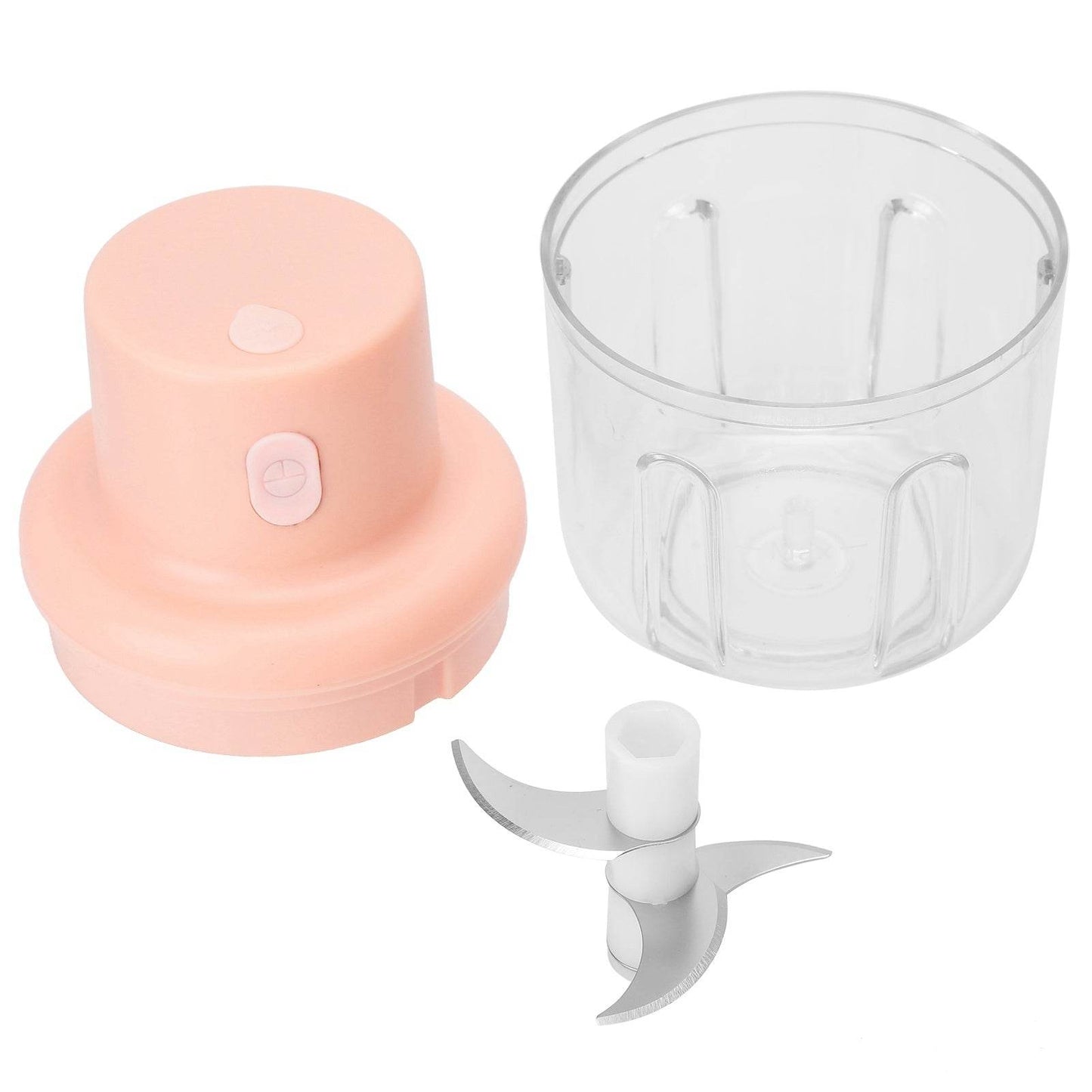 250ml Pink Electric Meat Grinder & Food Chopper – Mini USB Charging Kitchen Shredder - Emprize360