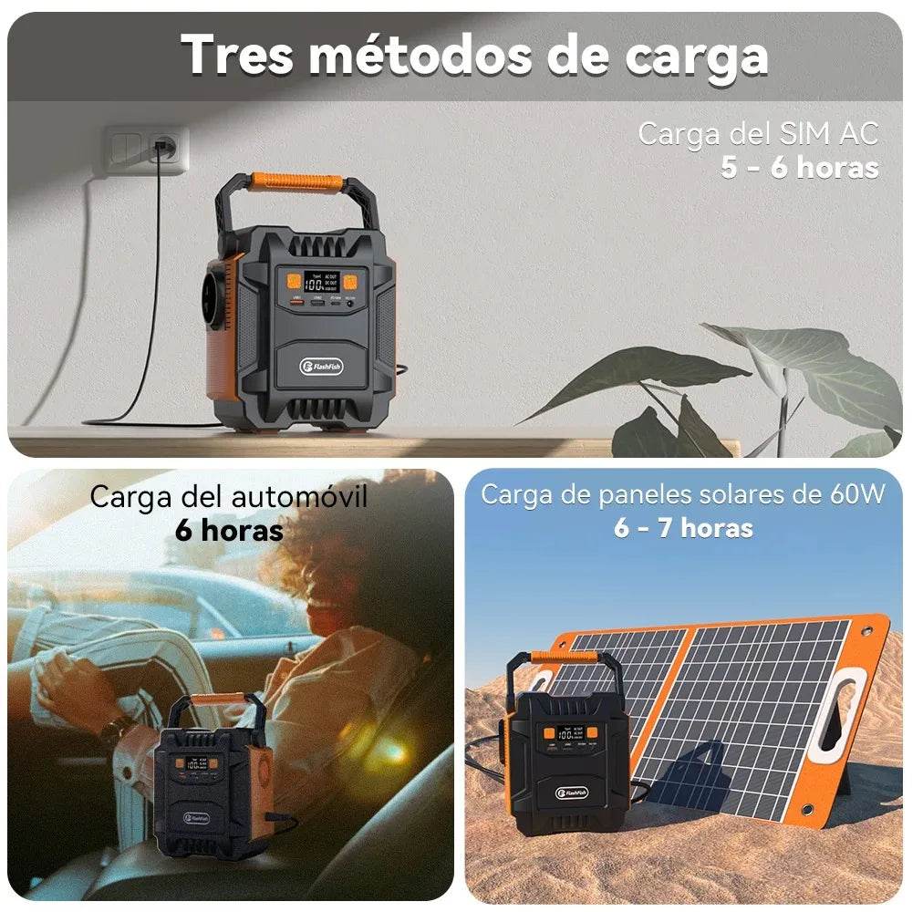 Flashfish 200W Portable Power Station 172Wh 230V Solar Generator 110V 48000mAh Power Supply Emergency Energy For Outdoor Camping - Emprize360
