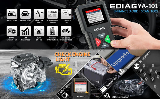 EDIAG YA101 OBD2 Car Code Reader | Full Diagnostic Scanner