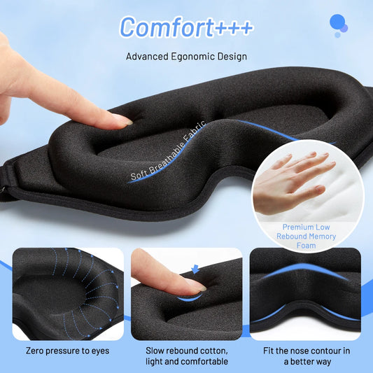 3D Sleep Mask Blindfold Sleeping Aid Eye Mask