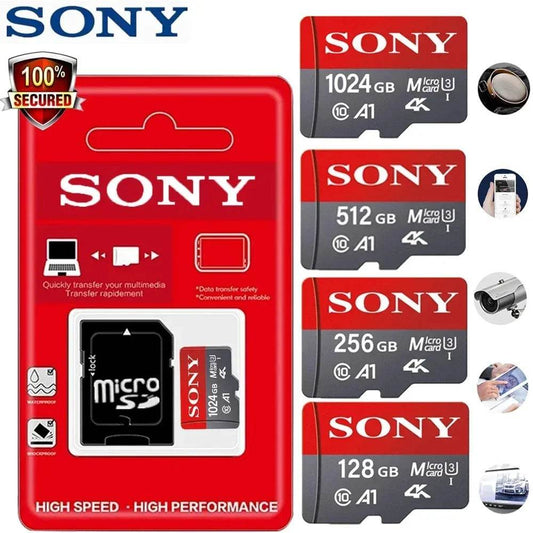 SONY Micro SD TF Card Mini 1TB Memory Card Class 128GB 256GB High Speed Cartao De Memoria Flash Memory TF Mecard C10 For Xiao Mi - Emprize360