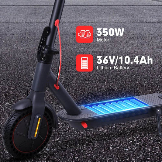 Foldable Electric Scooter for Adults – 30KM Range, 350W Motor, 8.5'' Tires, 10.4Ah Battery, App-Enabled Control - Emprize360