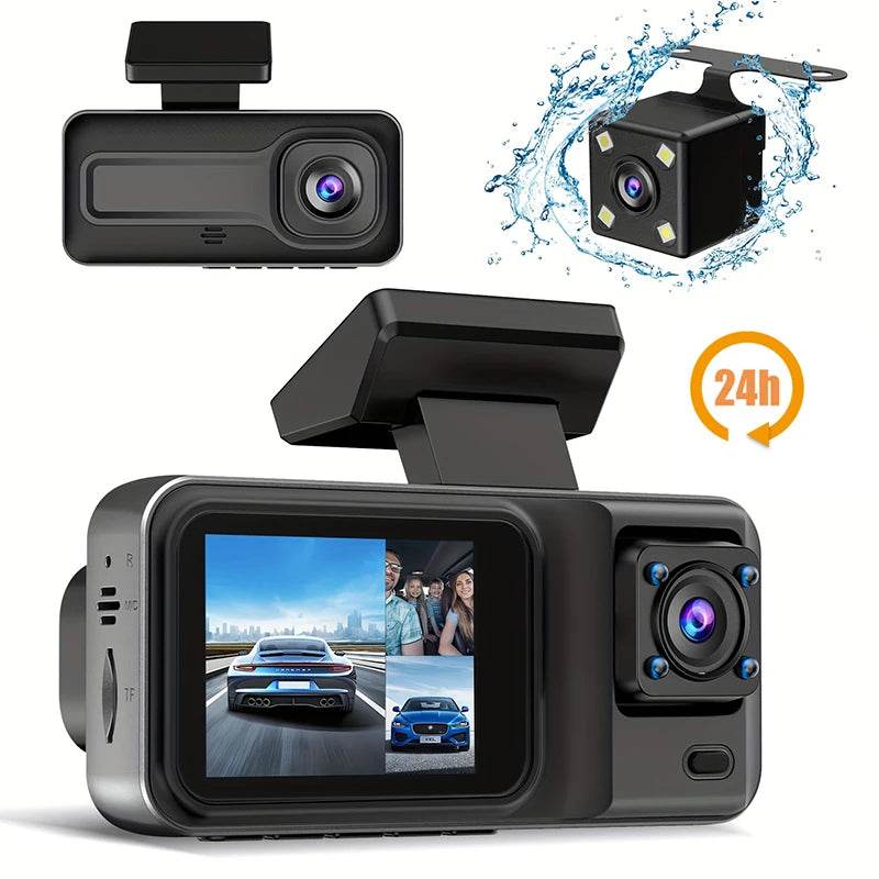 GMAIPOP 3-Channel 1080P Dash Cam with Rear View Camera & WiFi for Car DVR - Emprize360