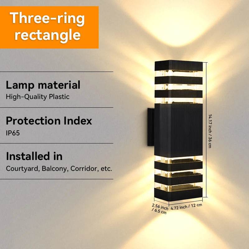 LED Wall Sconce Light with E27 Replaceable Bulb – Waterproof Outdoor & Indoor Wall Lamp for Bedroom, Balcony, Garden, and Stair Lighting - Emprize360