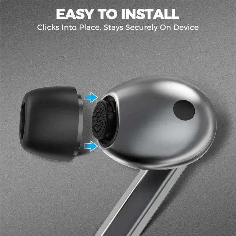 Memory Sponge Eartips for Samsung Galaxy Buds3 Pro Tip Earbuds in Ear Bluetooth Headset Replacement Earplug for Galaxy Buds3 Pro - Emprize360