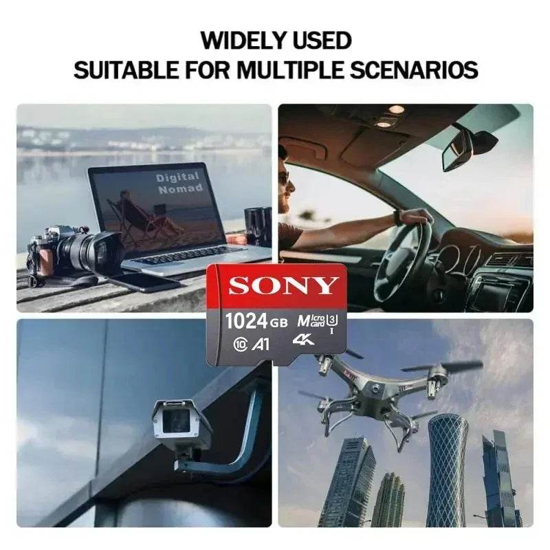 SONY Micro SD TF Card Mini 1TB Memory Card Class 128GB 256GB High Speed Cartao De Memoria Flash Memory TF Mecard C10 For Xiao Mi - Emprize360