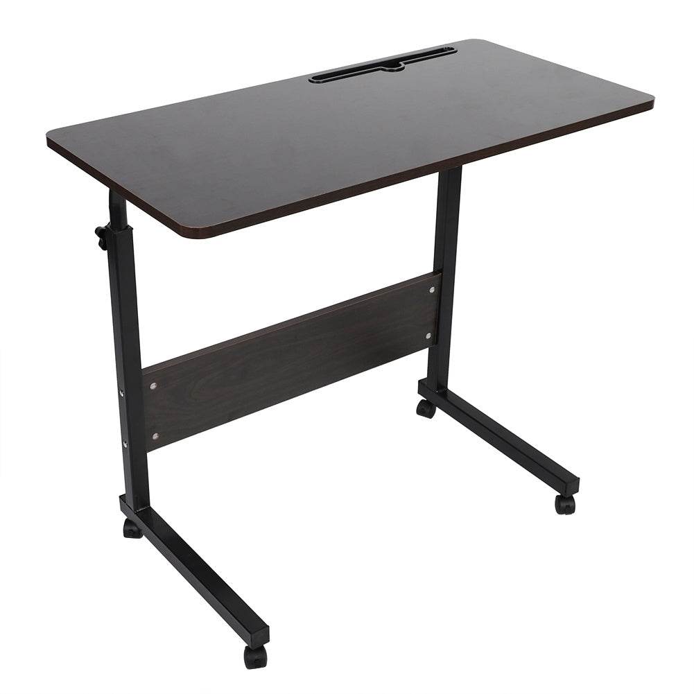 Adjustable Bedside Laptop Desk with Removable Phone Table – Dark Walnut Study & Workstation - Emprize360