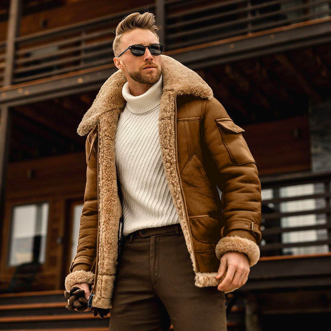 Winter Jacket Mens Military Fleece Warm Jackets Male Fur Collar Coats Army Tactical Jacket - Emprize360