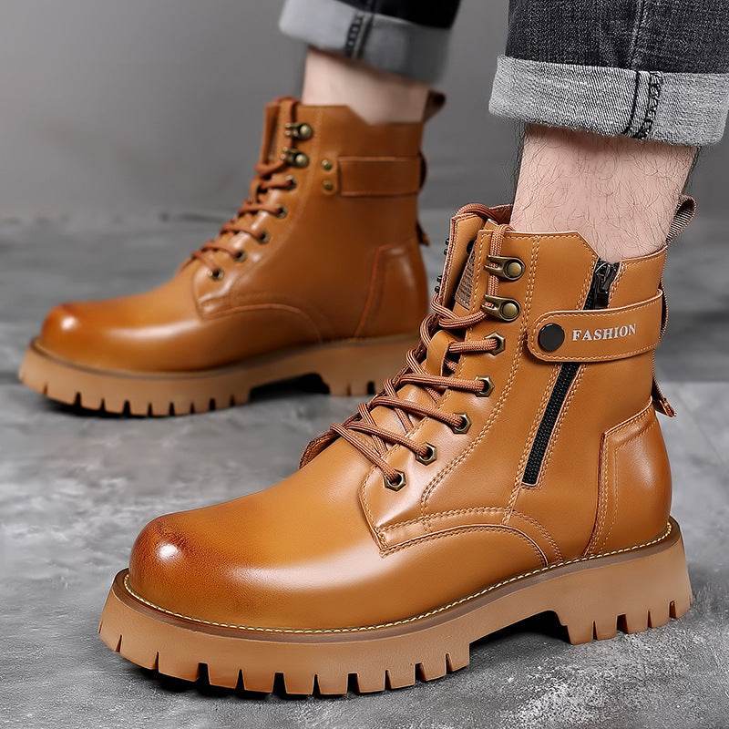 Mens Fashion Thick-soled High-top Wearable Martin Boots - Emprize360
