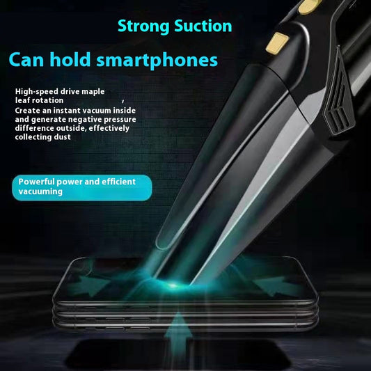 High Power Wireless Car Vacuum – Portable Handheld Cleaner for Home & Vehicle