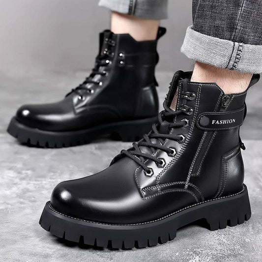 Mens Fashion Thick-soled High-top Wearable Martin Boots - Emprize360