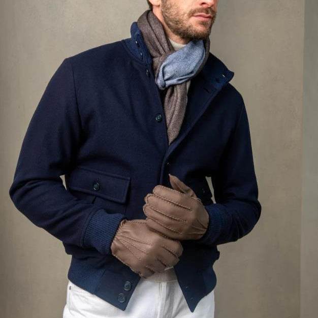 Men's Design Long Sleeve Stand Collar Top - Emprize360
