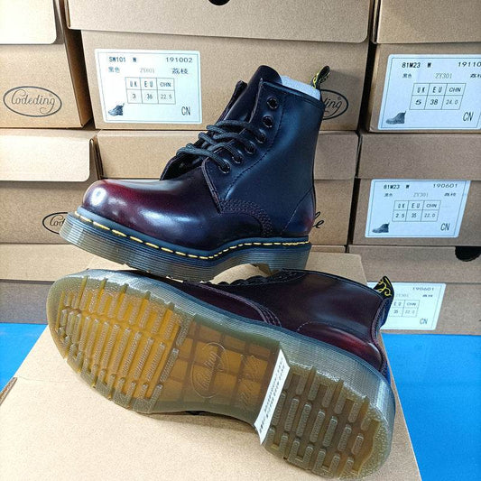 Unisex High-Top Lace-Up Ankle Boots – Classic British Style for Couples - Emprize360
