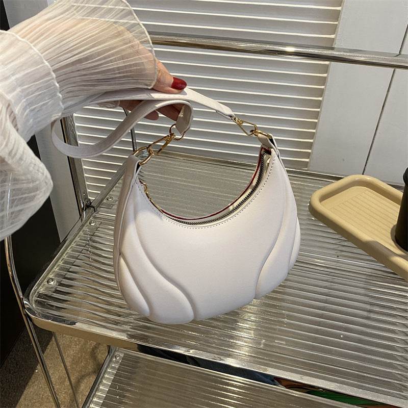 Elegant PU Leather Shoulder Bag – Modern Horizontal Square Design with Zippered Storage & Urban Style - Emprize360