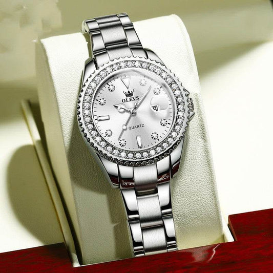 Diamond Quartz Women's Stainless Steel Watch - Emprize360