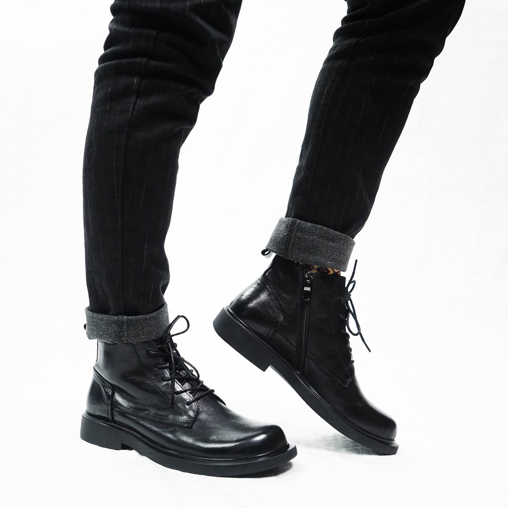 Genuine Leather Fashion Martin Boots For Men - Emprize360