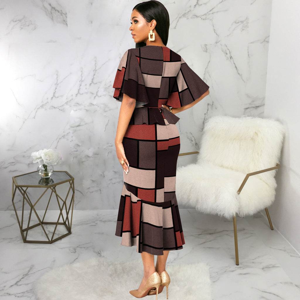 European & American Designer Short Sleeve Dress - Emprize360