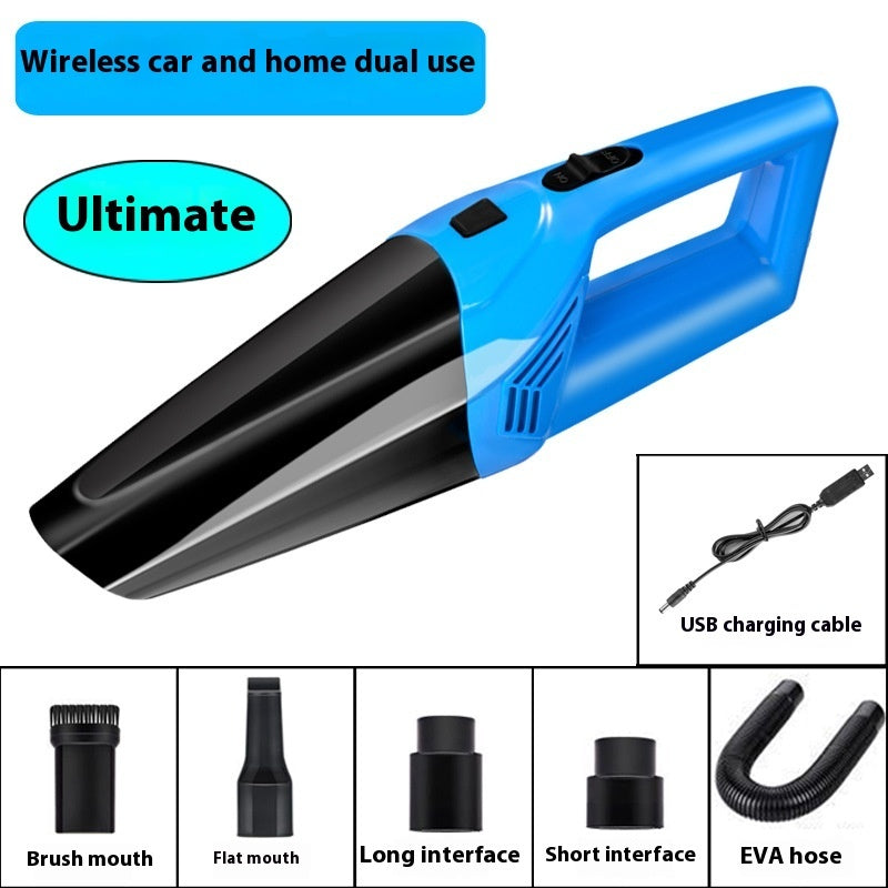 High Power Wireless Car Vacuum – Portable Handheld Cleaner for Home & Vehicle
