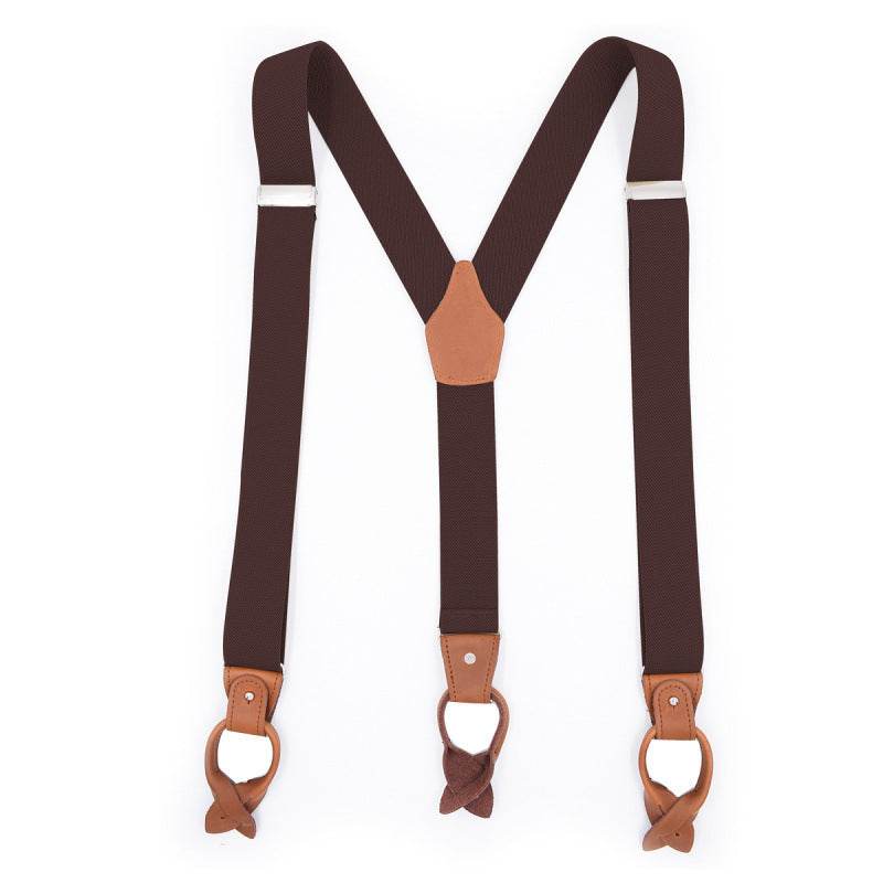 Brown casual suspenders - Emprize360
