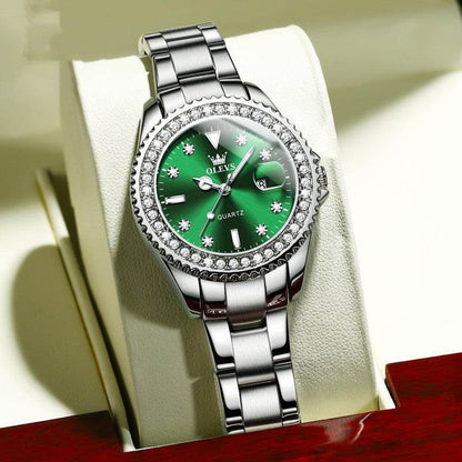 Diamond Quartz Women's Stainless Steel Watch - Emprize360