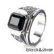 Silver black diamonds