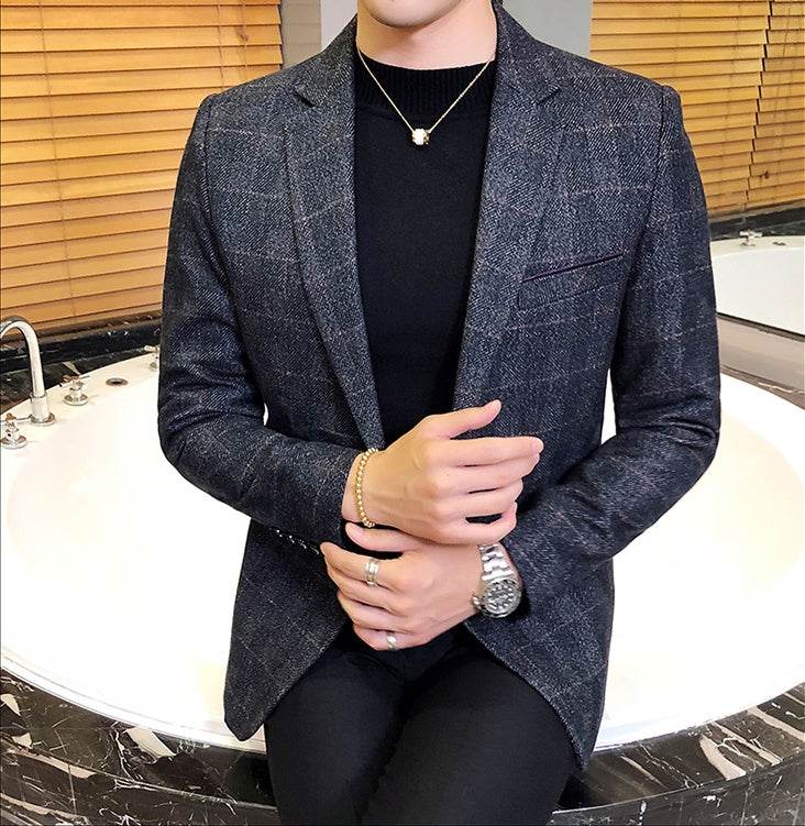 Men's British Style Single-Breasted Suit – Classic & Sophisticated - Emprize360