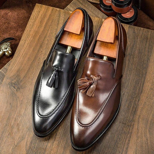 Business Casual Tassel Leather Shoes Men - Emprize360