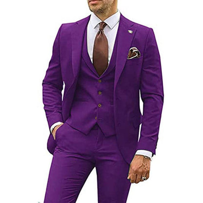 Men's Fashion Casual Slim Suit Three Pieces - Emprize360