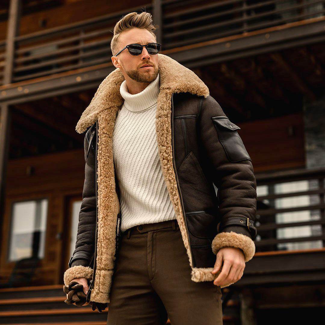Winter Jacket Mens Military Fleece Warm Jackets Male Fur Collar Coats Army Tactical Jacket - Emprize360
