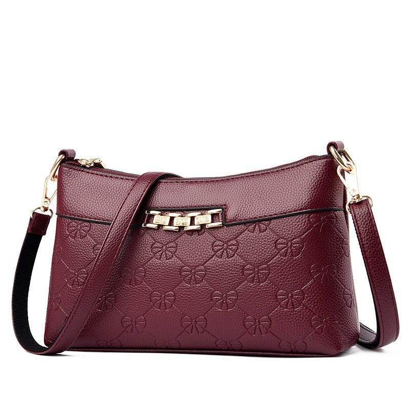 Cross-Border Fashion Handbags New Middle-Aged Mother Messenger Small Square Bag Handbag Single Shoulder Bag Lady Handbag - Emprize360