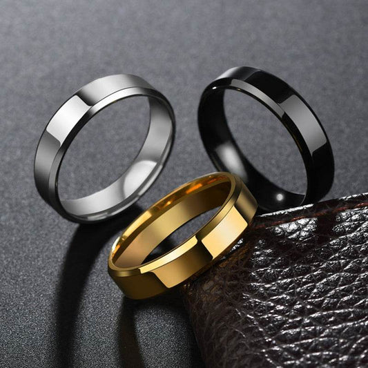 Elegant Stainless Steel Gold Ring for Men & Women – Stylish Wedding Band & Perfect Gift Jewelry" - EMPRIZE 360