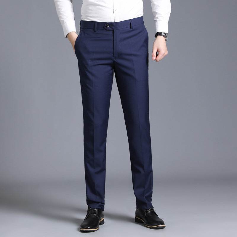 Men's Business Casual Straight-Leg Suit Trousers – Sleek and Stylish - Emprize360